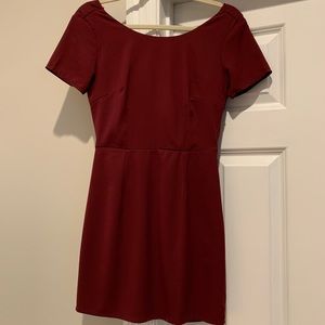 Wine colored dress